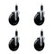 Service Caster 5'' Hard Rubber Wheel Swivel 1-1/8'' Expanding Stem Caster, 4PK SCC-EX20S514-HRS-118-4 - alternate 1